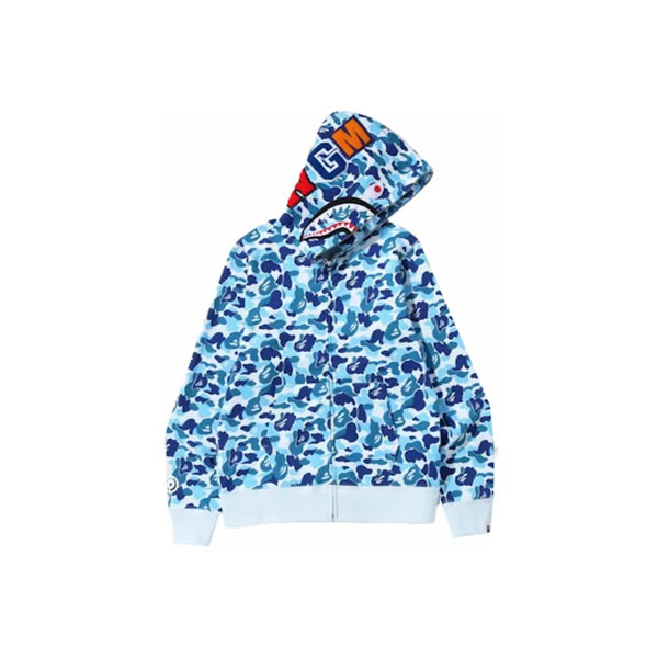 APE ABC Camo Shark Full Zip Hoodie AO95014006