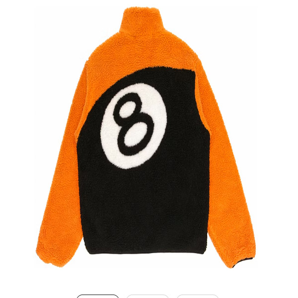 Stussy 8 Ball Sherpa Reversible Jacket AA95041007