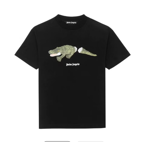 Palm Angels Crocodile Print T-shirt AO48010020