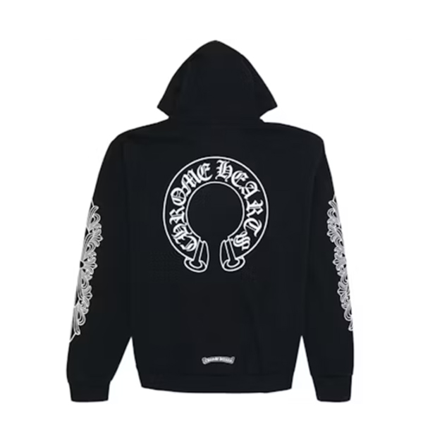 Chrome Hearts Horse Shoe Floral Hoodie AA28032001