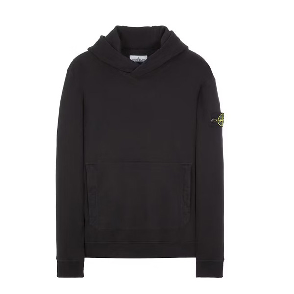 Stone Island Logo Appliqued Hoodie AO98035029