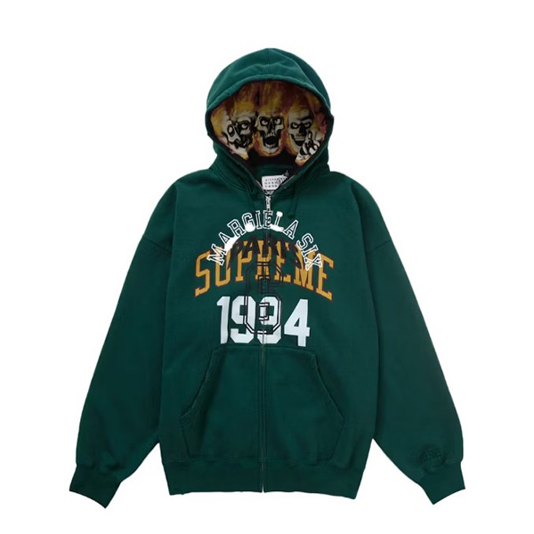 Supreme MM6 Maison Margiela Zip Up Hooded Sweatshirt AB78083001