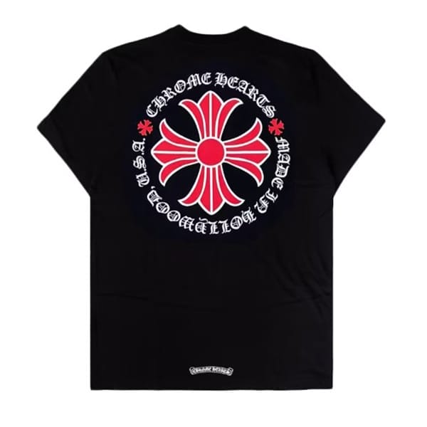 Chrome Hearts Made In Hollywood Plus Cross T-shirt Black/Red AO65032025