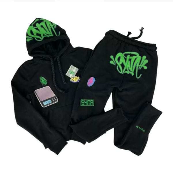 Syna Tracksuit - Black Green AO90055003 AO80055008