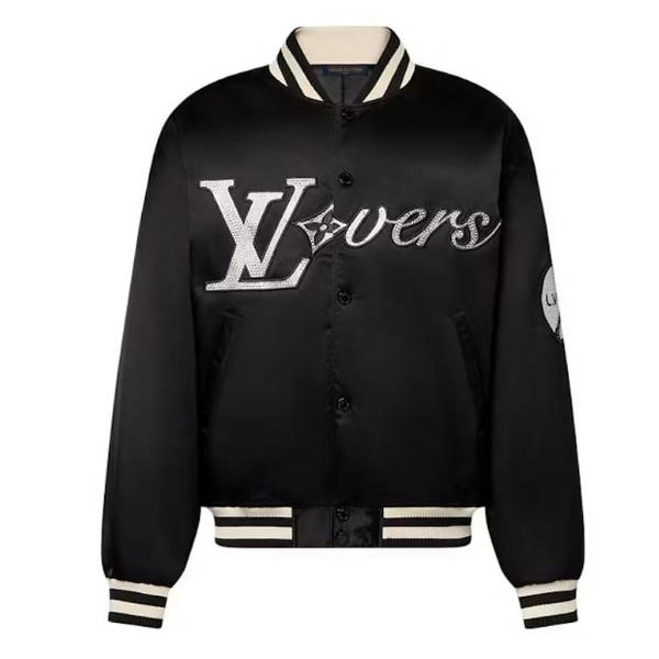 Louis Vuitton Embroidered Nylon Baseball Blouson Black AC90045059