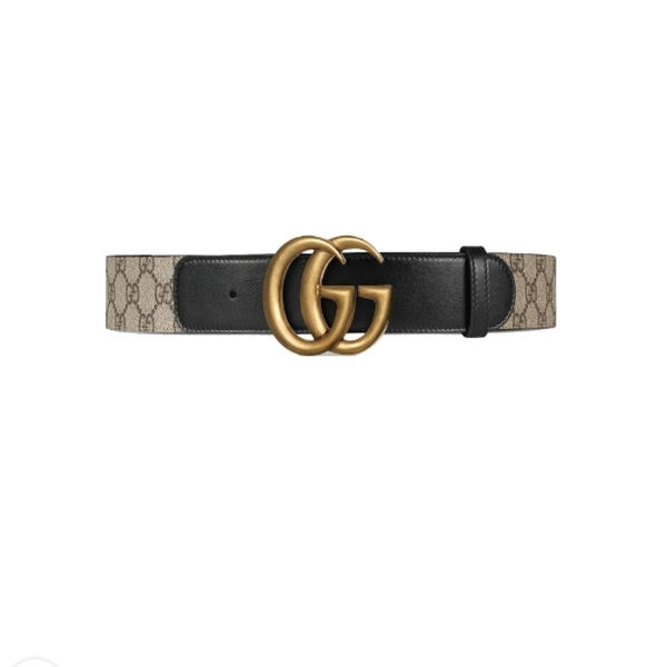 Gucci GG Belt Double G Buckle 1.5 Width Black DA80206012
