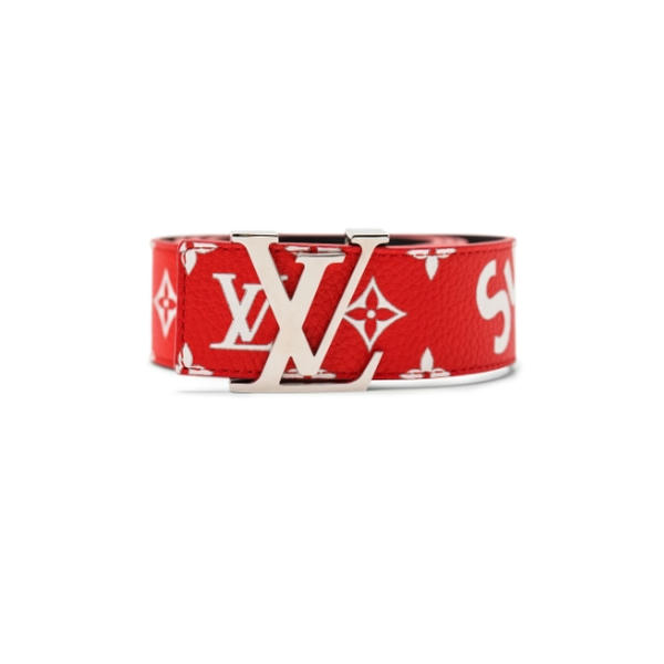 Louis Vuitton x Supreme Initiales Belt 40 MM Monogram Red DO60207015