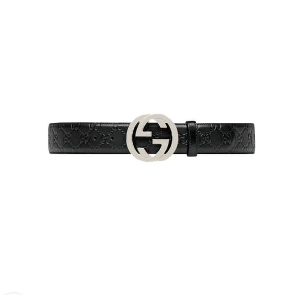 Gucci Signature Leather Belt Black DO68206010