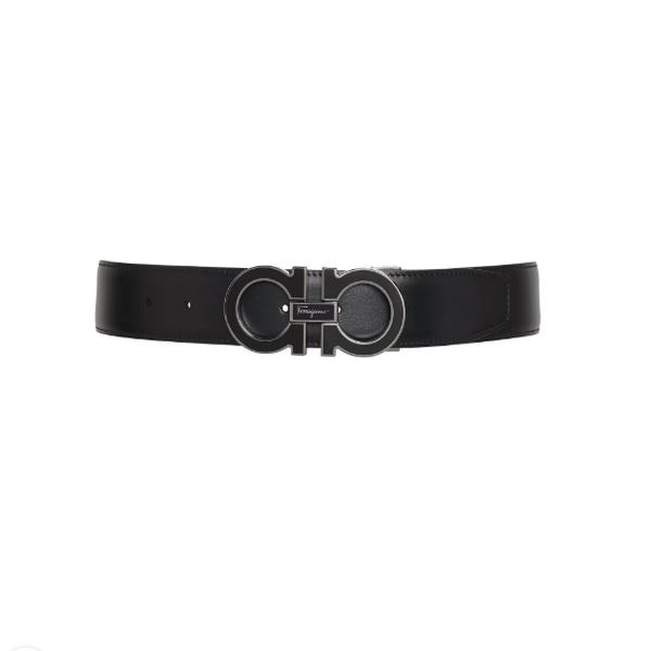 Ferragamo Adjustable Gancini Belt Black D058214003