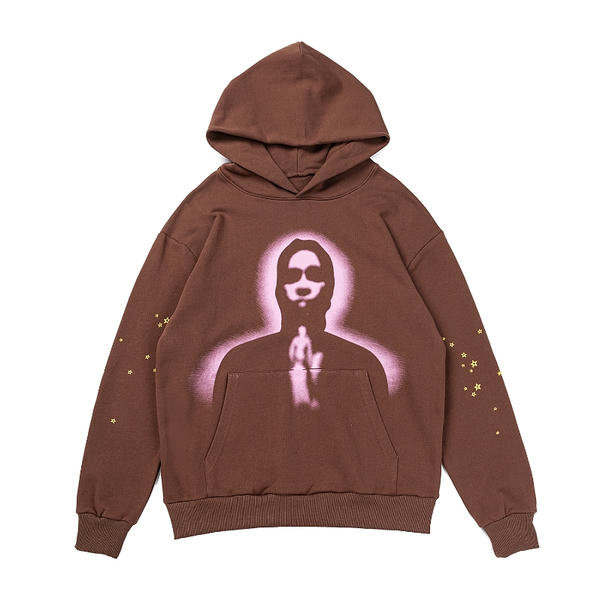 Sp5der Thug Hoodie Angel Brown AO98011039