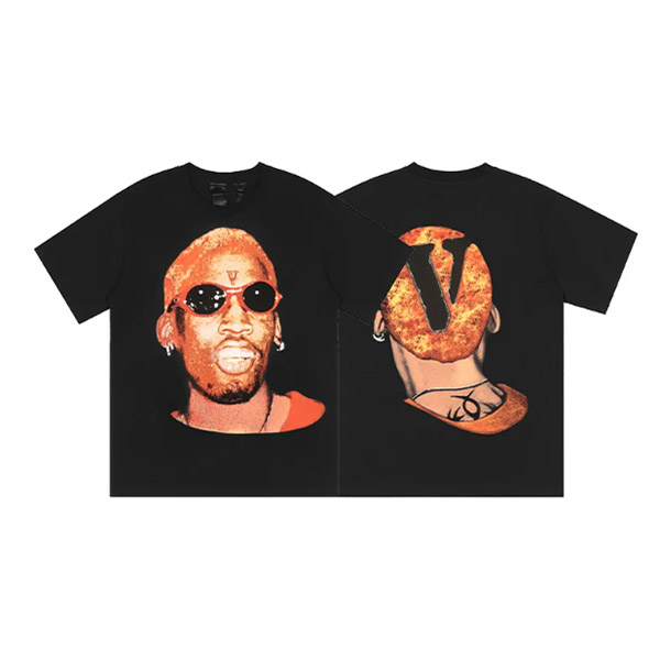 Hip Hop Style Mens Designer T Shirt V Logo Friends Letter Print Tees Big V Men Women Short Sleeve Black White Orange T-shirts Tees Sketching Embroidered Size S-XL AO50030009