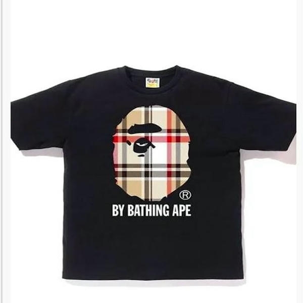 NEU A Bathing Ape BAPE x Burberry T-Shirt schwarz A052014022