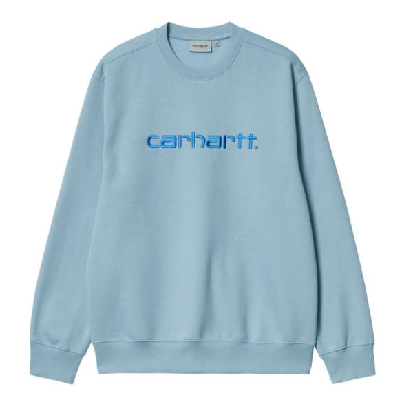 CARHARTT WIP SWEAT FROSTED BLUE / GULF AO85002023