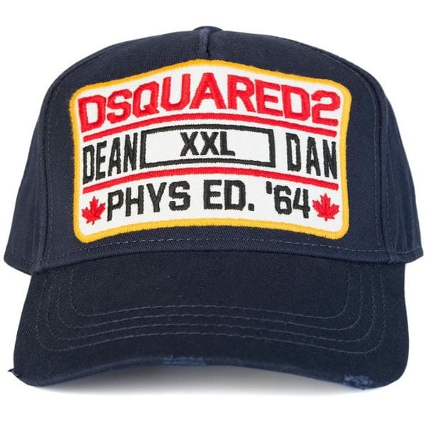 Dsquared Patch 'XXL' Baseball Cap Navy FO52349001