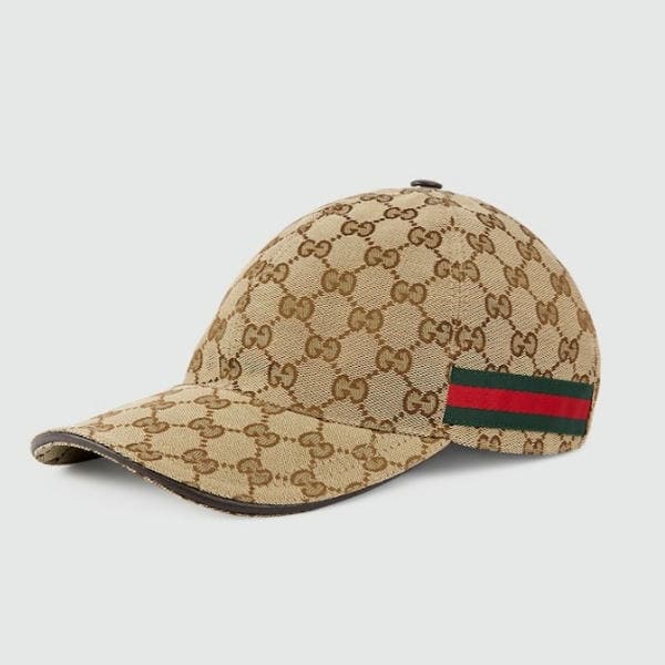 Gucci Beige Web Detail GG Canvas Baseball DO70306007