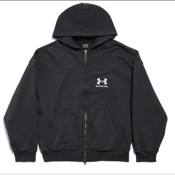 Women's Under Armour® Zip-up Hoodie Regular Fit in Black/white AA75042008 AA30042009