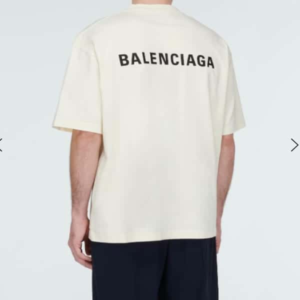 Balenciaga Logo Cotton-blend Jersey T-shirt AO85037057