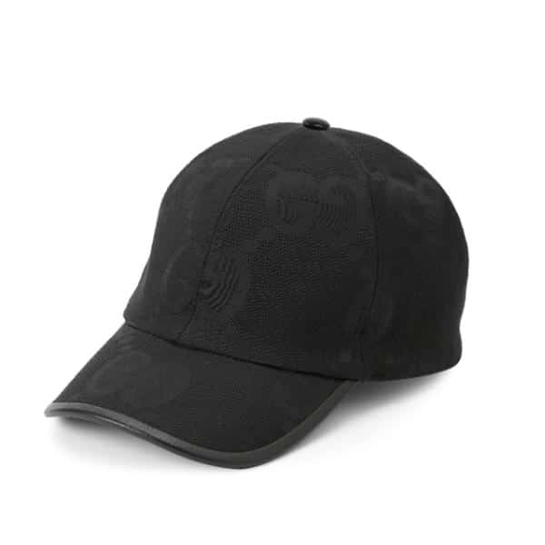 GUCCI black Jumbo GG canvas cap DO40506015