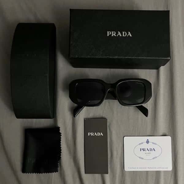 PRADA PR 17WSF Women's Rectangular Sunglasses