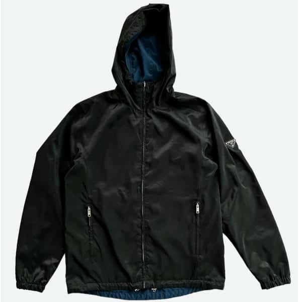Black & Blue Reversible Nylon Windbreaker AB80043033