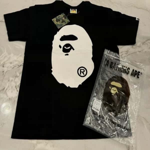 BAPE Bicolor Big Ape Head Tee AO52014022