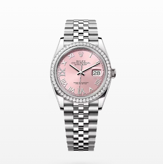 Datejust 36 Oyster, 36 mm, Oystersteel, white gold and diamonds Reference 126284RBR GD80001052