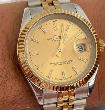 Rolex Datejust 126233 36mm Champagne Index Luminous Dial Fluted Bezel & Jubilee GC60001043