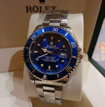 Rolex Submariner 16610 Date Steel 40mm-Custom Blue Ceramic & Blue Diamond Dial GC30001002