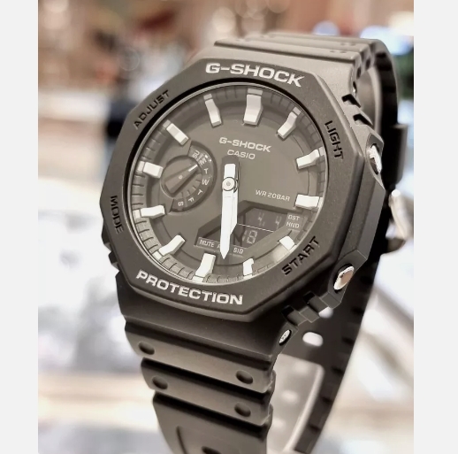 Casio G-Shock GA-2100-1A Resin Strap Men Watch Black Original New GA70005004