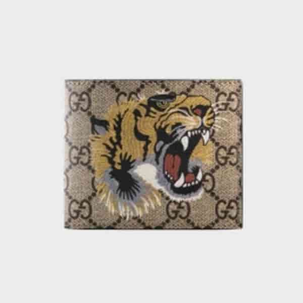 Gucci Tiger Print GG Supreme Wallet BA05002006