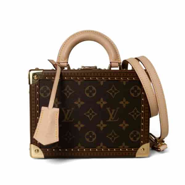 Louis Vuitton Monogram Coated Canvas Petite Valise Top Handle Trunk Bag BC40001071