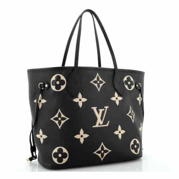 Louis Vuitton Neverfull NM Tote Bicolor Monogram Empreinte Giant MM BA95001155