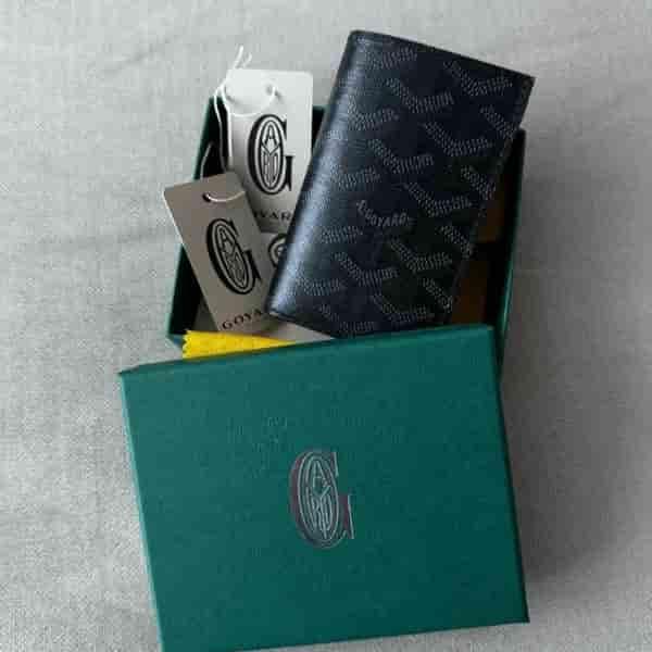 GOYARD Goyard Jet Black Saint Pierre Compact Card Walet BO80014014
