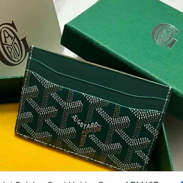 GOYARD SAINT SULPICE CARD HOLDER GREEN BO48014001