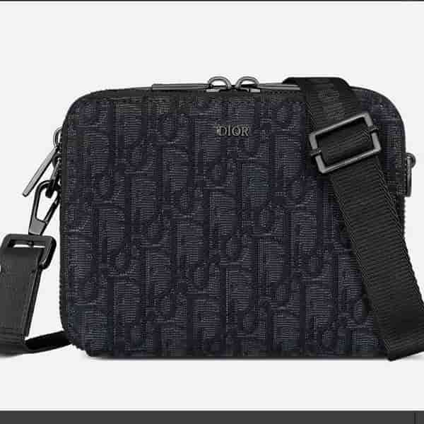 Dior Saddle Triple Pouch Black Dior Oblique Jacquard BB45024012