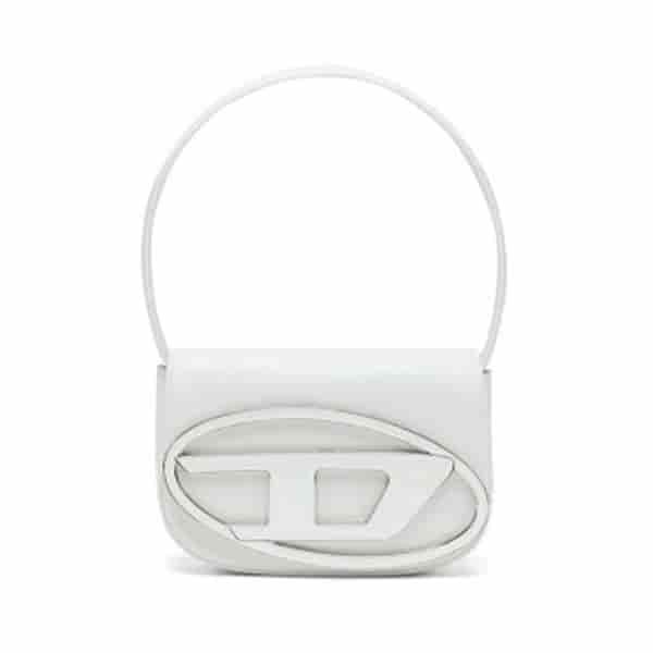 Diesel White Leather 1DR XS Crossbody Bag BA08016002