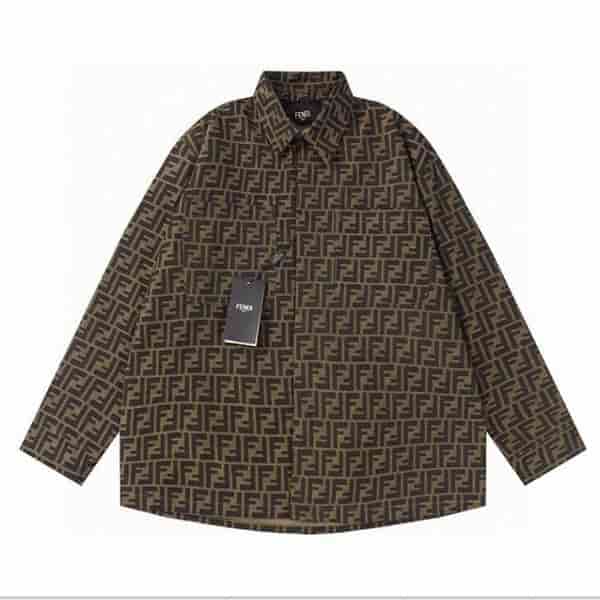 Fendi The Casual Shirt Is Made Of Cotton Blended Fiber Fabric AA75031019