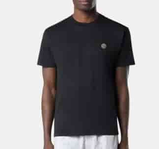 Stone Island Black Cotton Round Neck T-shirt AO58035062