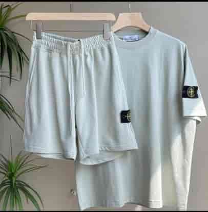 Stone Island Light Colored Minimalist T-shirt AA30035060
