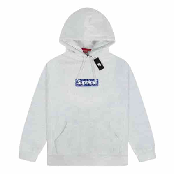 Supreme Box Logo Hooded Sweatshirt Heather Grey Medium Hoodie AA75060008