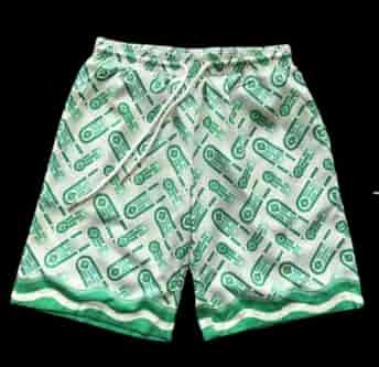 Casablanca Ping Pong Monogram Silk Shorts AO70046026