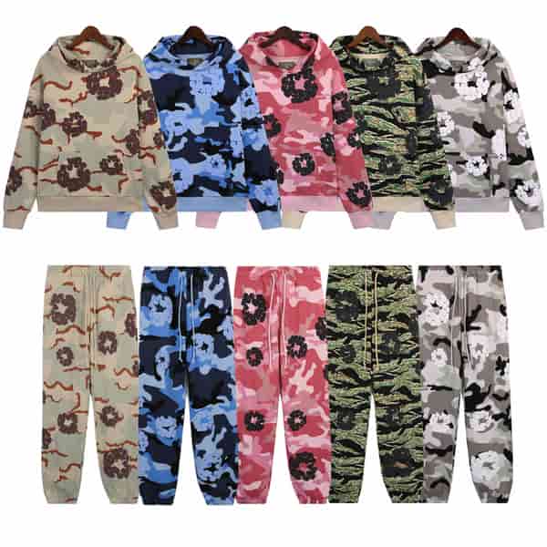 Conjunto Denim Tears Camo Cotton Wreath AAO8003016 AO98003043