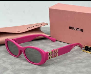 Miumiu Cute Logo Pink Sunglasses DO45150003