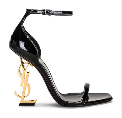 YSL Golden heel patent leather sandals CA68400041