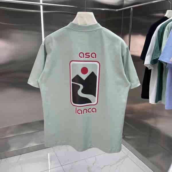 Casablanca Casual Short-sleeved T-shirt Monogram Print AO90046147