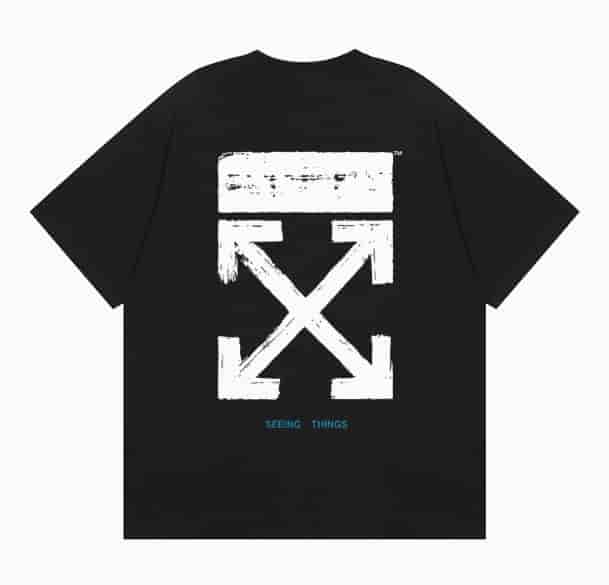 Off White Brush Arrows With Short Sleeves AO55021052