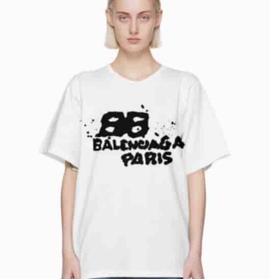 Balenciaga American Fashion Brand Print Short Sleeves AO80037075
