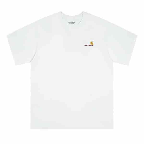 Carhartt Solid Color Casual White T-shirt A055002030