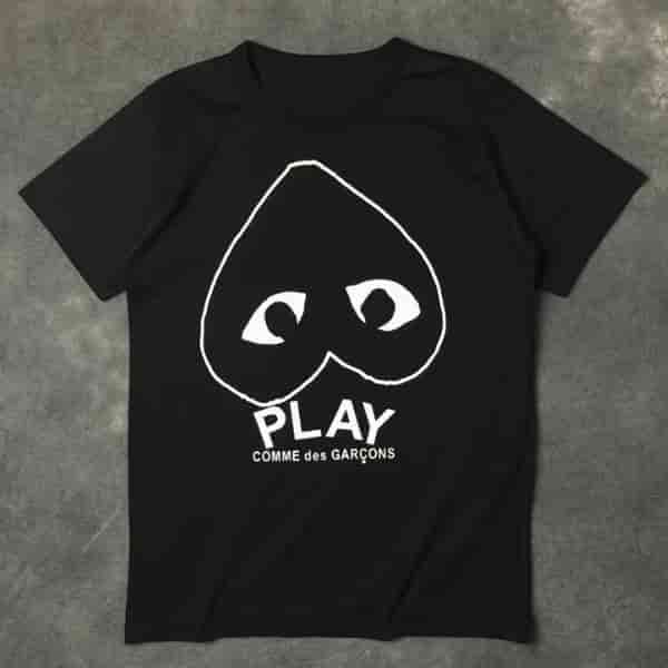 CDG PLAY Men's And Women's Short Sleeved Cotton AO55049012