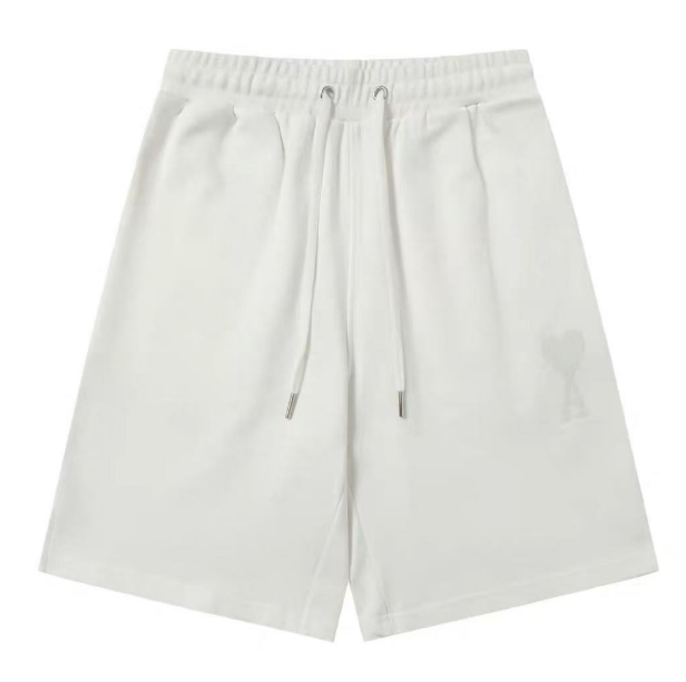 Ami Paris Solid Color Casual Shorts AO75001016